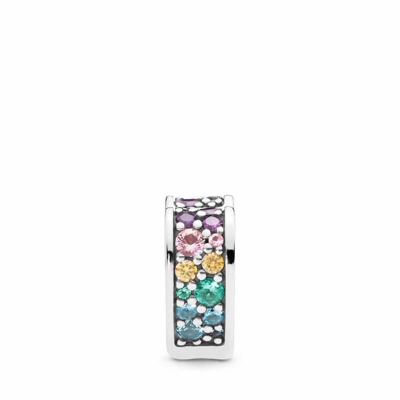 Pandora Australia Multi-Colored Arc of Love Clip - Sterling Silver | UVMHJC017